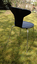 Foto von Stuhl im Garten - die Ameise.