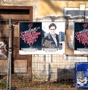 Foto von einer Werbung - heute in Potsdam gesehen.