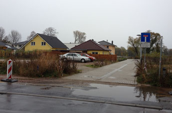 Foto von neuem Wohngebiet an der Eisenbahnstraße - Innenstadt, heute.