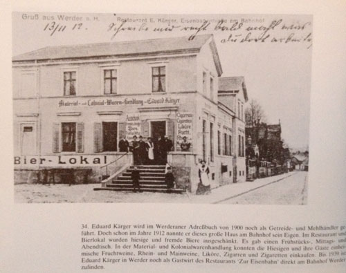 historisches Foto von Haus ist zu sehen - heute.