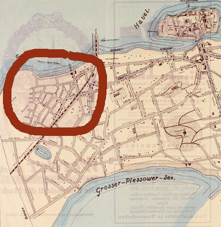 historische Karte von Werder ist abgebildet.
