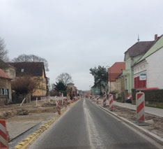 Foto von Baustraße ist zu sehen - heute.